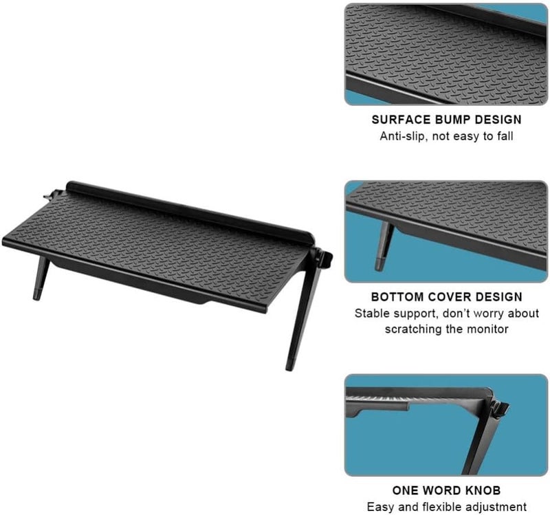 BSASHF 1 Park TV Top Shelf apple tv mount Monitor Shelf Screen Storage Shelf floating tv stand Router Shelf Adjustable Mount for Media Box, Game Console, Router TV, Camera Frames Remote 8.5 X 4.4 Inch - Image 4